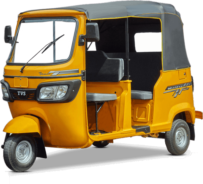 A yellow myMoto keke